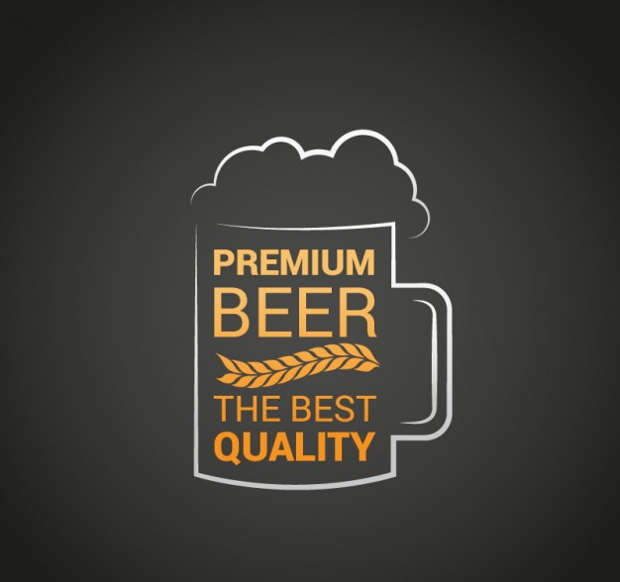 premium beer logo
