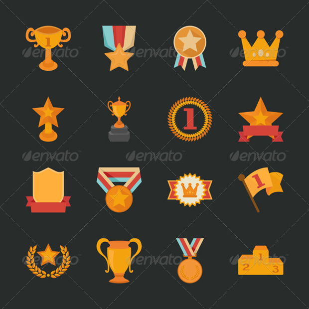 prizes and awards icons