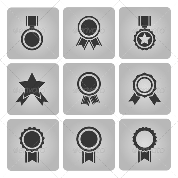 medal and award icons