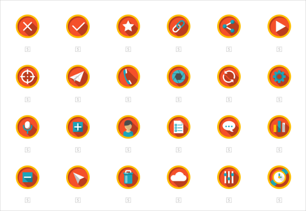 multimedia rounded icons