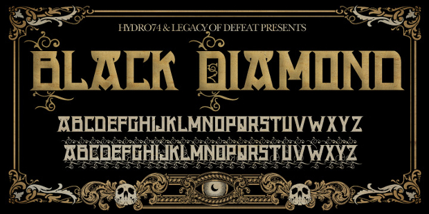 black diamond font