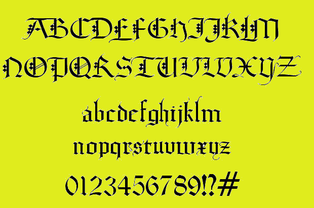 diamond gothic font