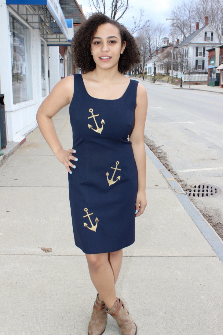 vintage anchor dress