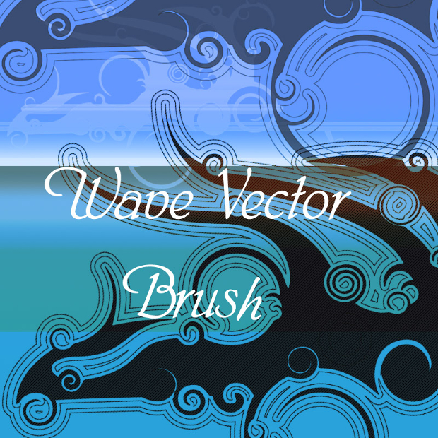 waves vector brush