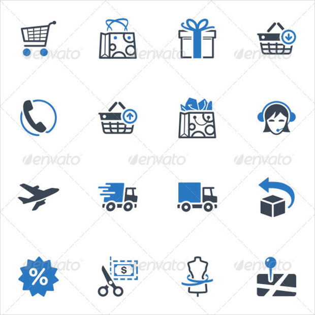 shopping and e commerce icons