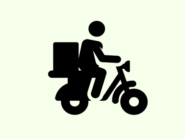 motorcycle delivery icon