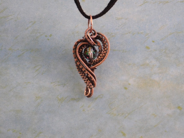 wire wrapped copper jewelry