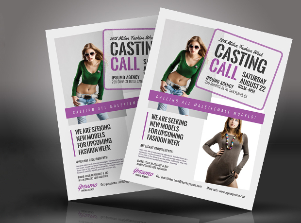 Fashion Talent Show Flyer Template