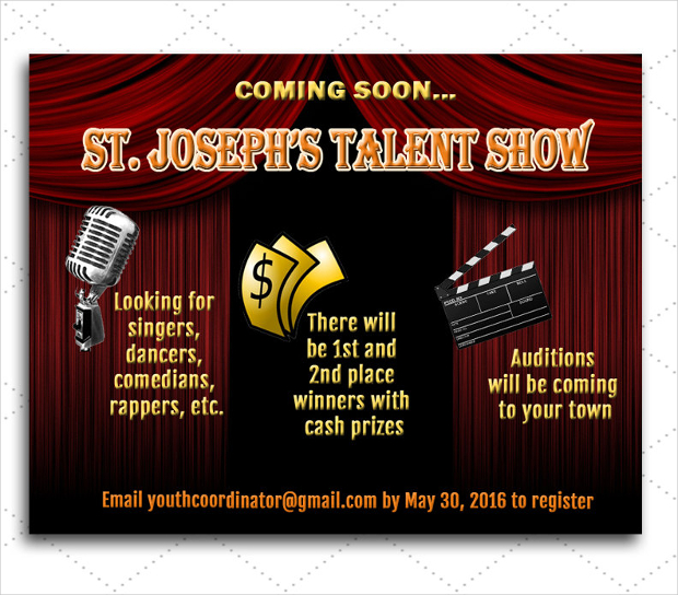 Customizable Talent Show Flyer
