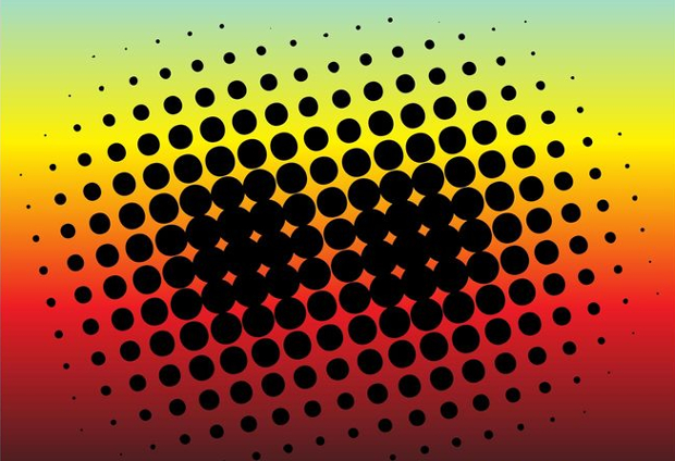 abstract halftone vector