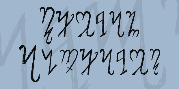 theban alphabet font
