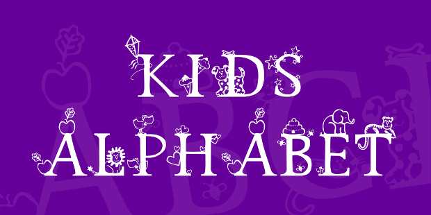 kids alphabet font