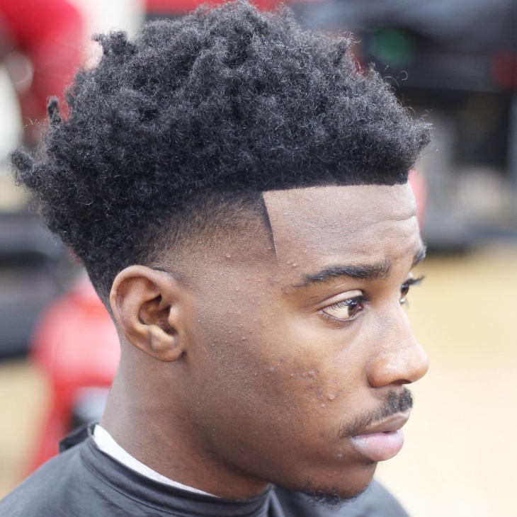 blowout temple fade