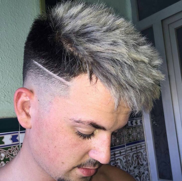 trendy blowout fade hairstyle
