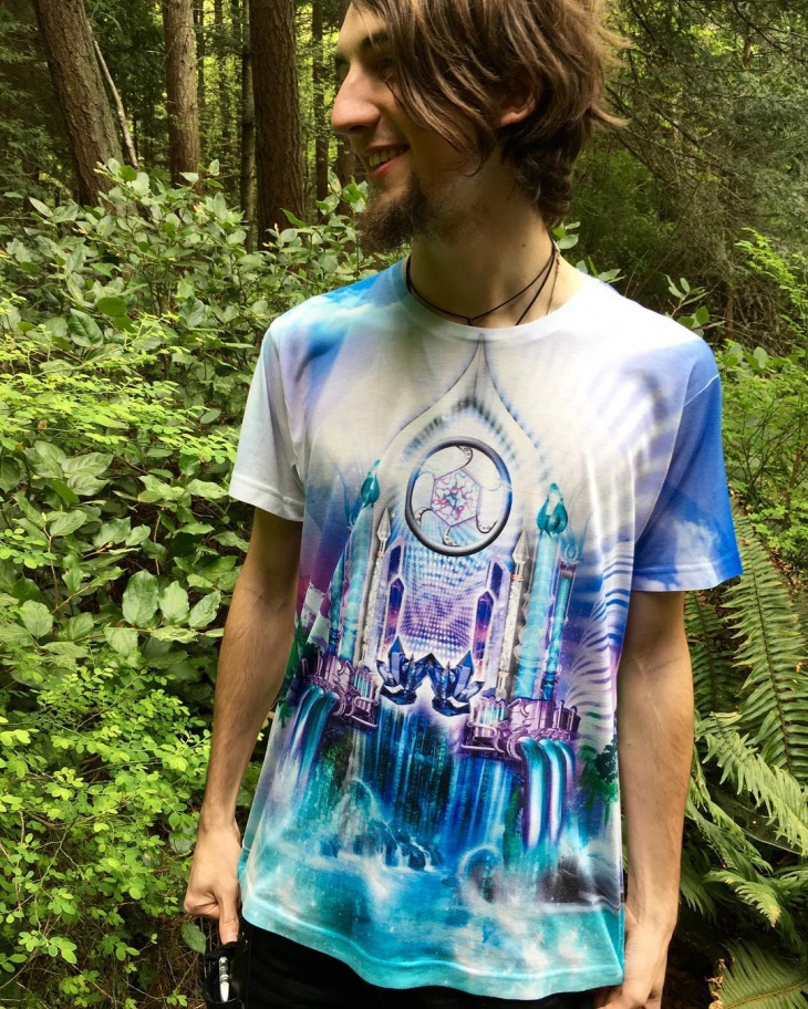 unique psychedelic art t shirt