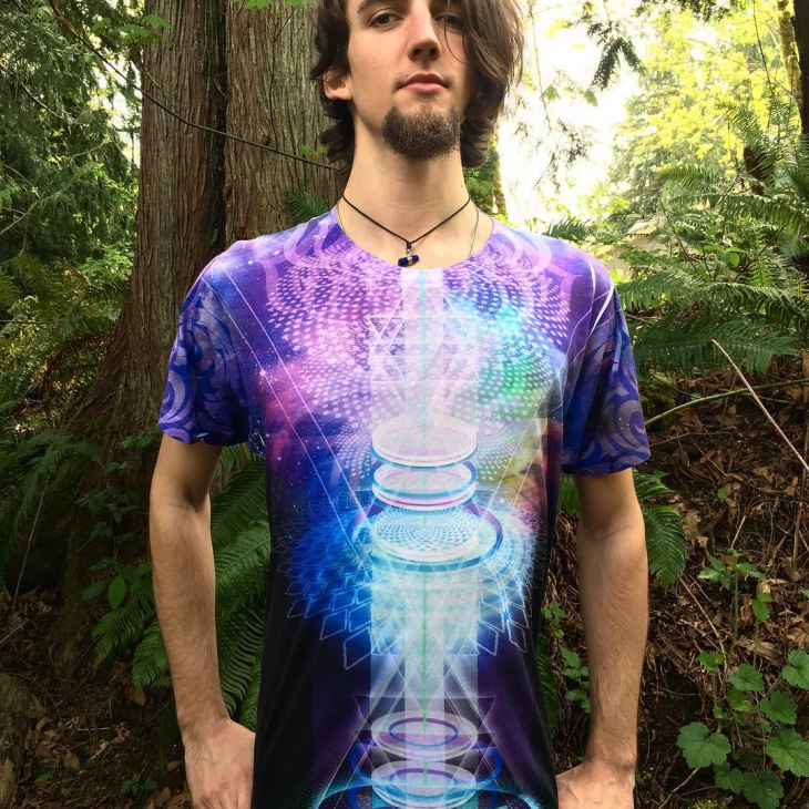 beautiful psychedelic shirt design