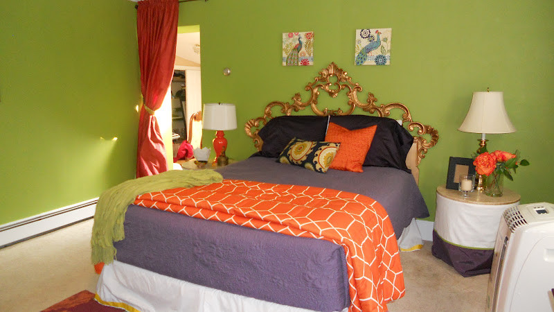 bright bohemain bedroom interiors