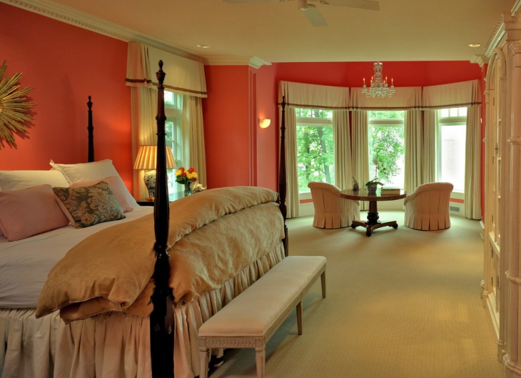 light coral bedroom design