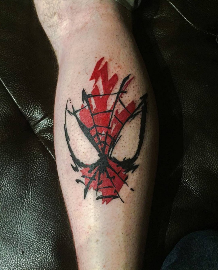 spiderman wings tattoo