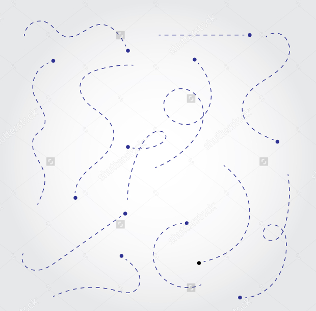 dot lines vector collection