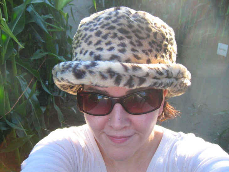 leopard print hat 