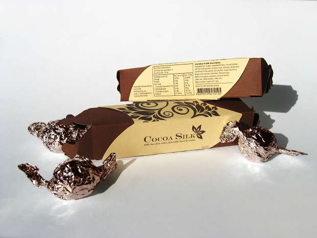 cocoa silk chocolate packaging