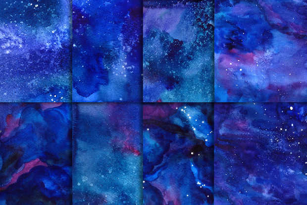 space watercolor texture
