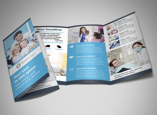 family dental tri fold brochure