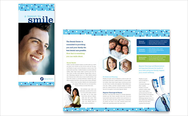 dentistry and dental office brochure
