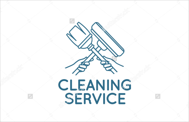 cleaning company logo design