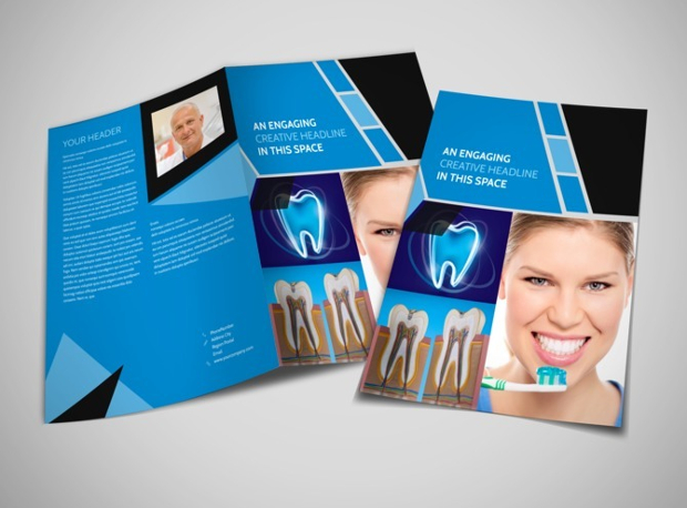 dental practice bi fold brochure