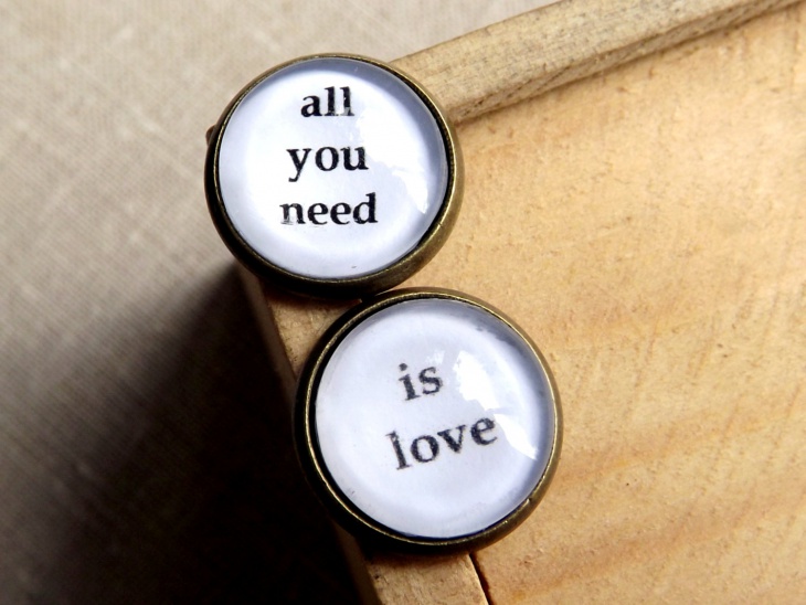 black and white quote jewelry