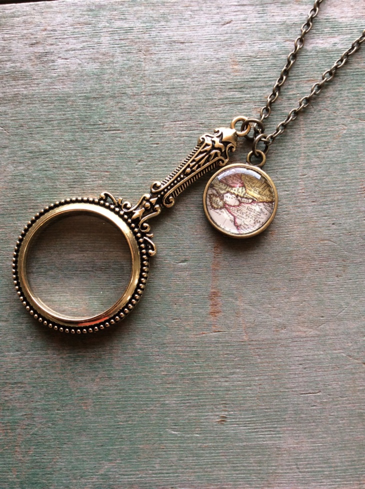victorian magnifying pendant