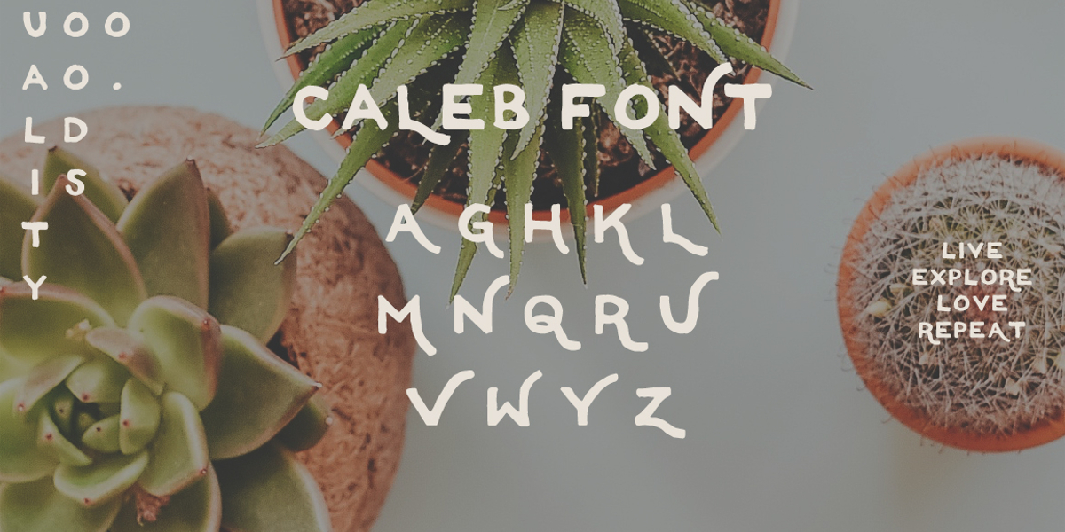 caleb free font