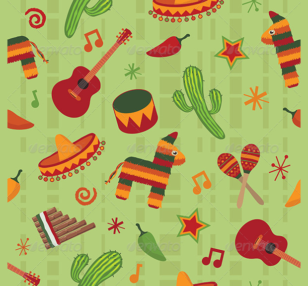 seamless mexican pattern