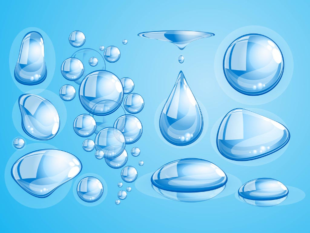 shiny water drop vectors