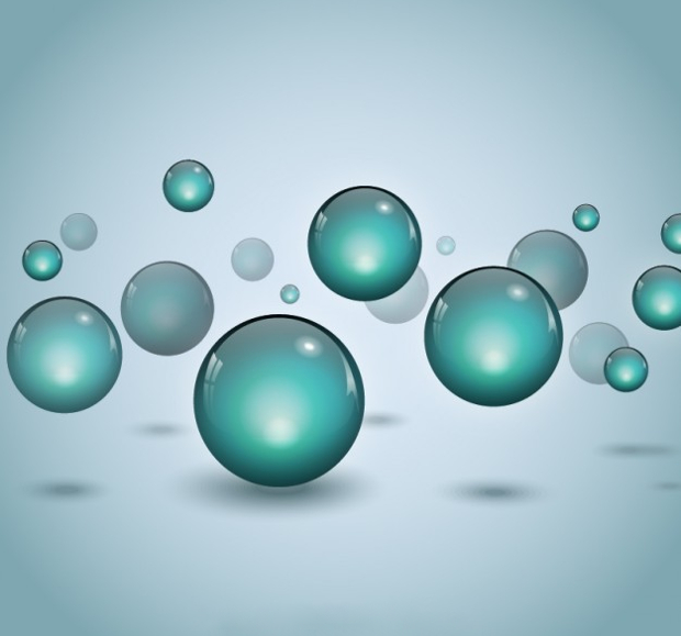 free bubble molecule drop vectors