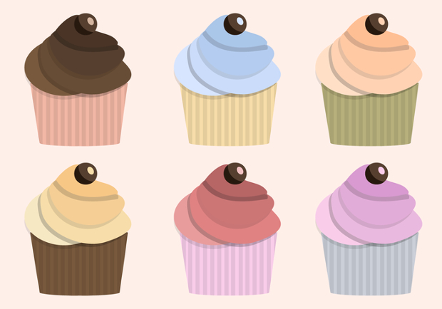 free cupcake vector