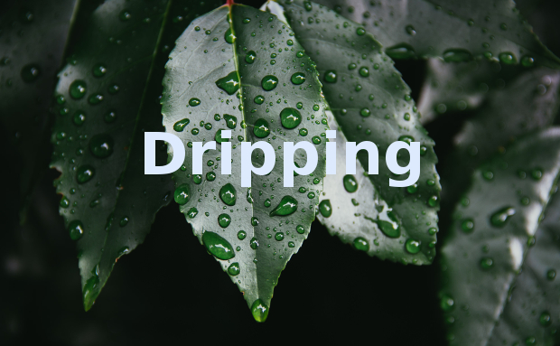 dripping font