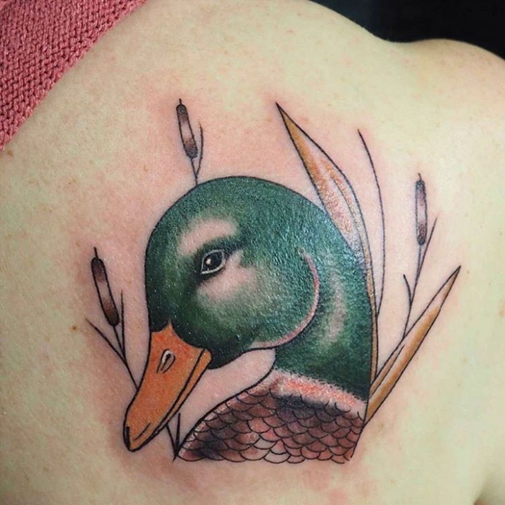duck head tattoo idea