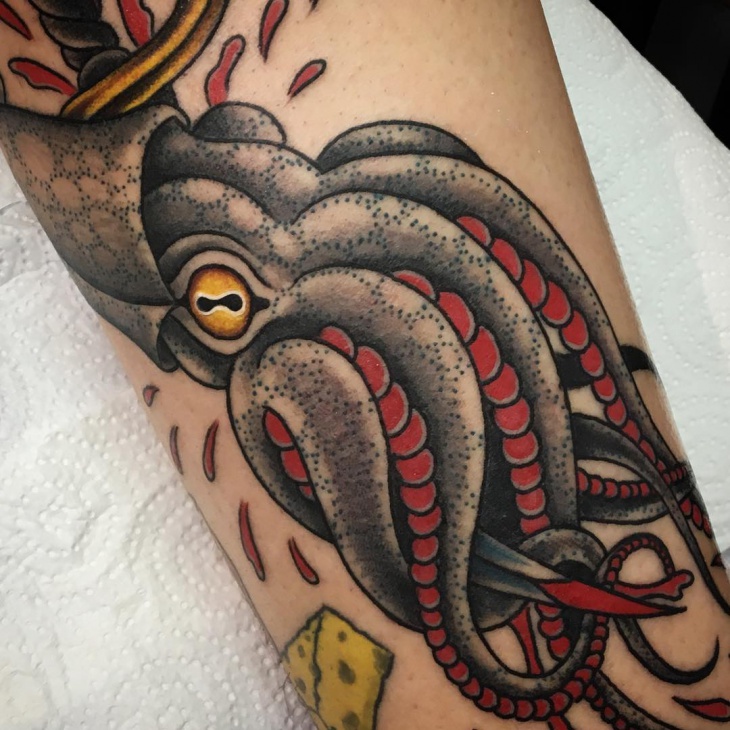 giant squid tattoo