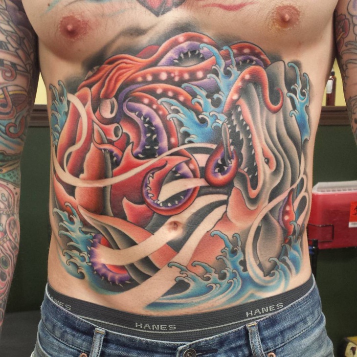 squid stomach tattoo