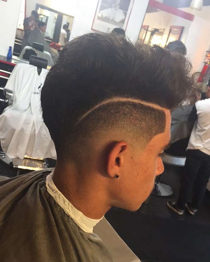 modern low fade comb over hair