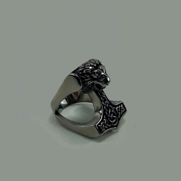 celtic wolf ring