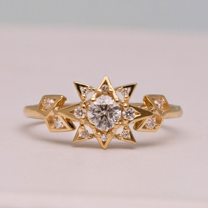 star engagement ring