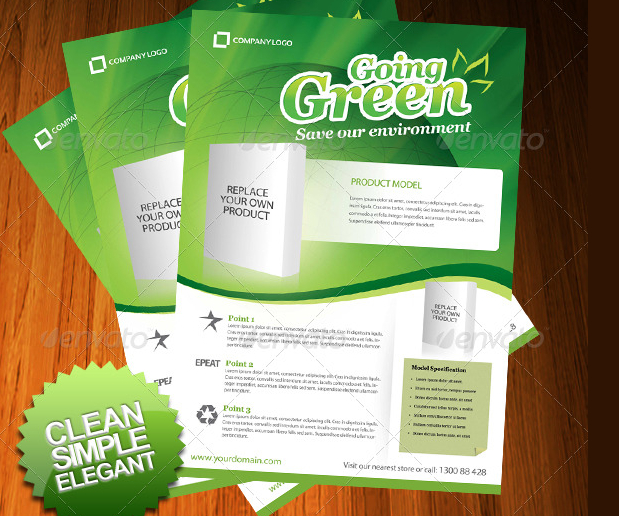 Green Product Flyer Template