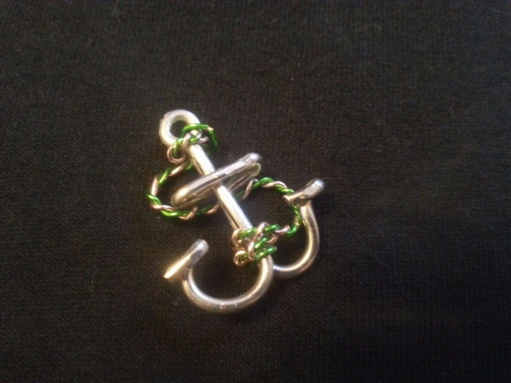 wire wrapped anchor jewelry