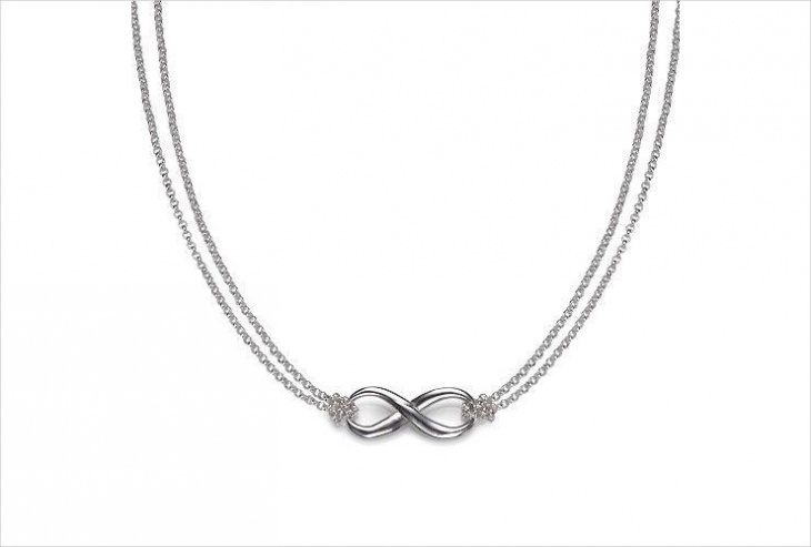 infinite double chain necklace