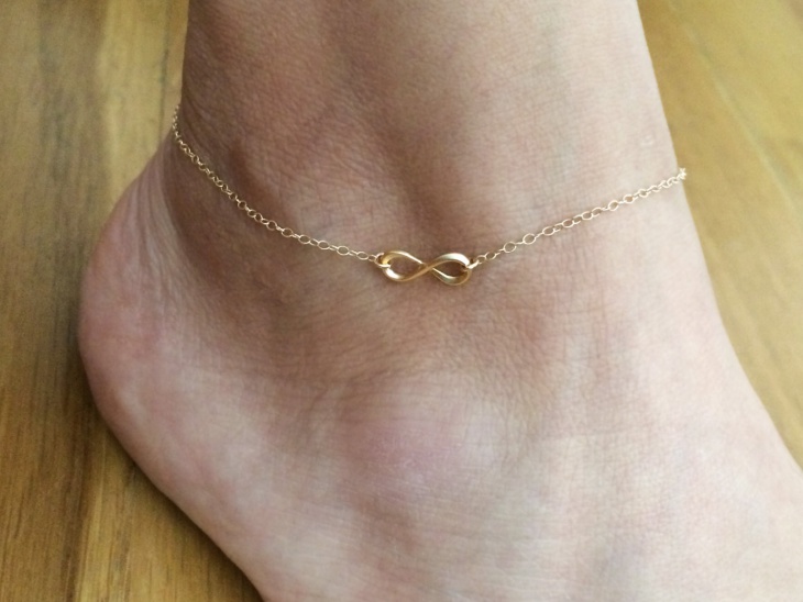 cute infinite anklet idea