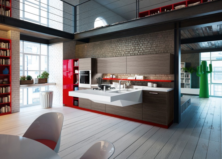 one wall galley kitchen